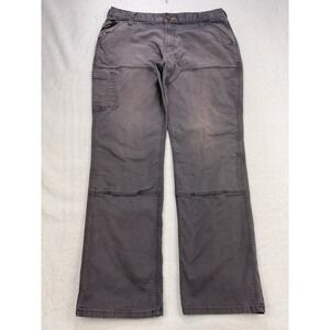 Ariat M4 Rebar Pants Men 38x34 Gray Carpenter Double Knee Durastretch Workwear